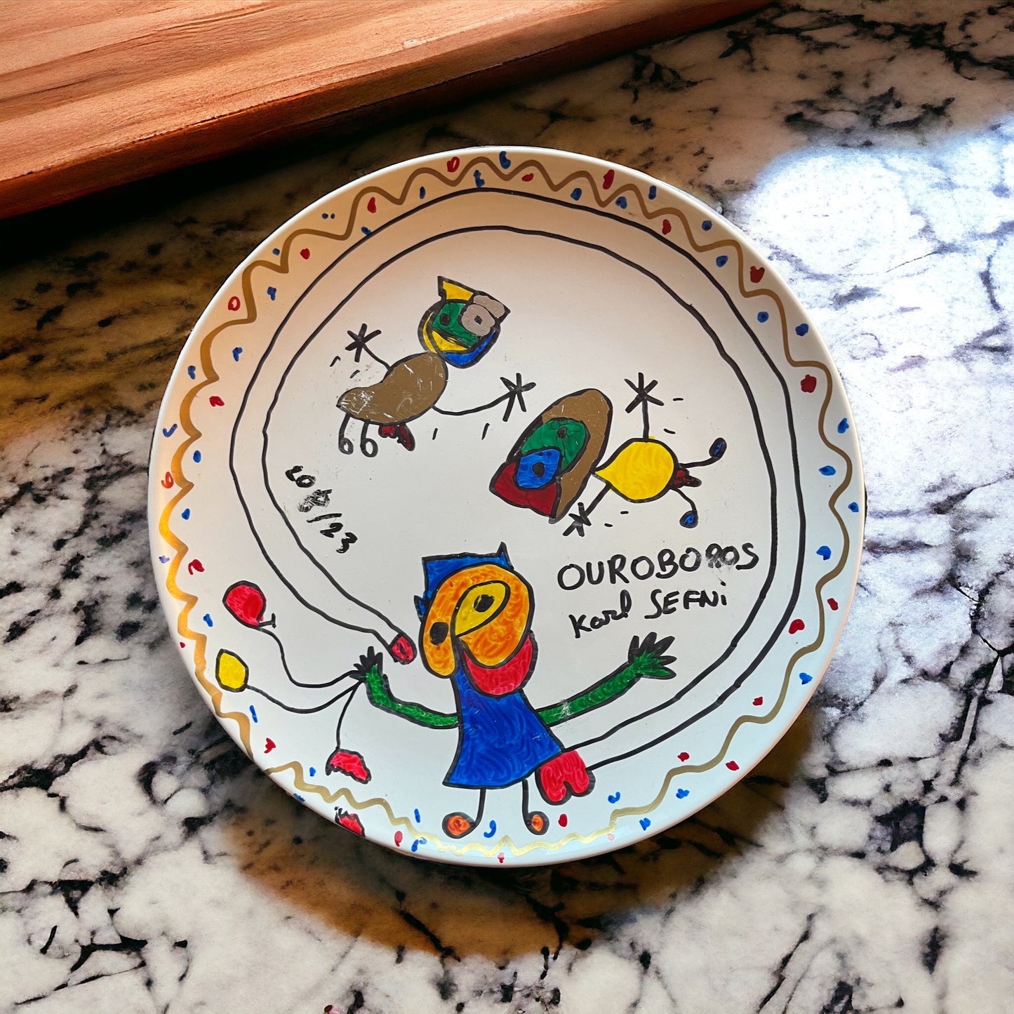 Ouroboros sur assiette